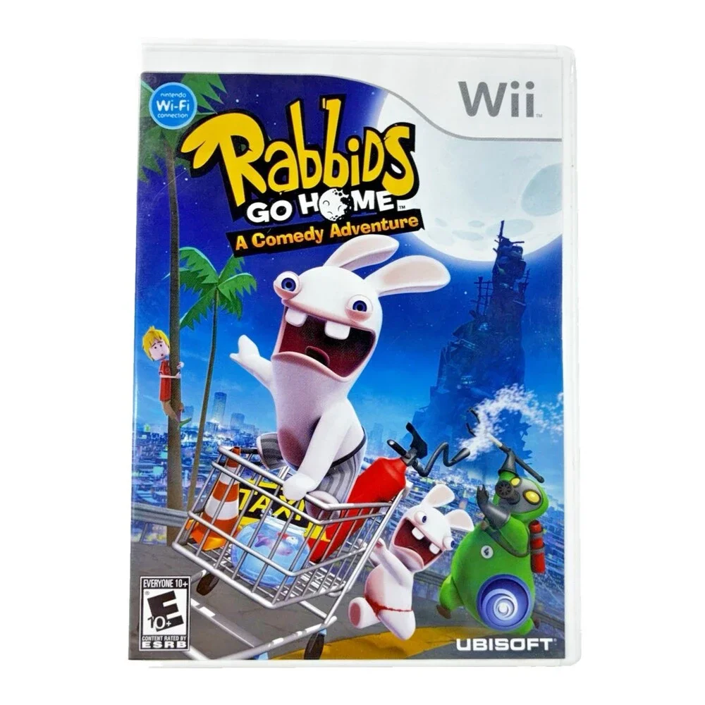 Rabbids Go Home A Comedy Adventure Nintendo Wii 2009 Complete with Manual Tested